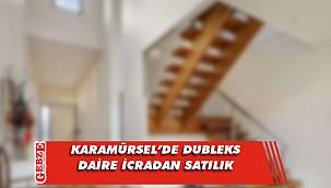 Karamürsel’de 120 metrekare dubleks daire icradan satılık