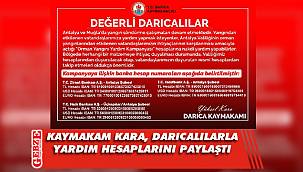 Kaymakam Kara’dan yardım duyurusu