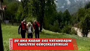 Mehmetçik şu ana kadar 545 vatandaşın tahliyesini gerçekleştirdi