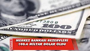 Merkez Bankası rezervleri 108.6 milyar dolar oldu