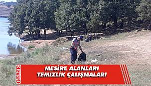 Mesire alanlarında temizlik çalışması