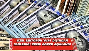 Özel sektörün yurt dışından sağladığı kredi borcu açıklandı