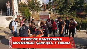 Panelvanla çarpışan motosikletin sürücüsü yaralandı
