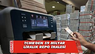 TCMB'den 59 milyar liralık repo ihalesi