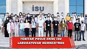 TÜBİTAK proje ekibi İSU Laboratuvar Merkezi’nde