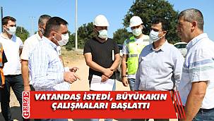 Vatandaş istedi, Büyükakın çalışmaları başlattı
