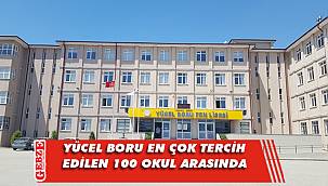 Yücel Boru Fen Lisesi'nden bir başarı daha