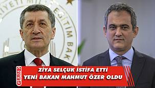 Ziya Selçuk, bakanlıktan istifa etti
