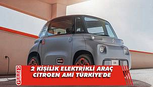 2 kişilik elektrikli araç Citroen Ami Türkiye'de