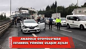 7 aracın karıştığı zincirleme kaza ulaşımı aksattı