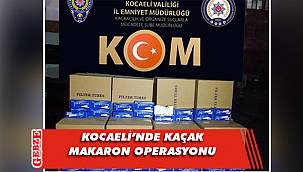 Anadolu Otoyolu’nda 800 bin makaron ele geçirildi