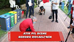 Atık pil dizme rekoru Kocaeli’nin