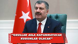 Bakan Koca'dan okul açıklaması