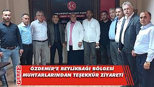 Beylikbağı bölgesi muhtarları Özdemir'e gitti