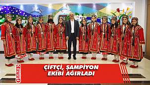 Bünyamin Çiftçi, şampiyon ekibi ağırladı