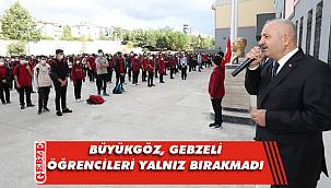 Büyükgöz, ilk ders heyecanına ortak oldu