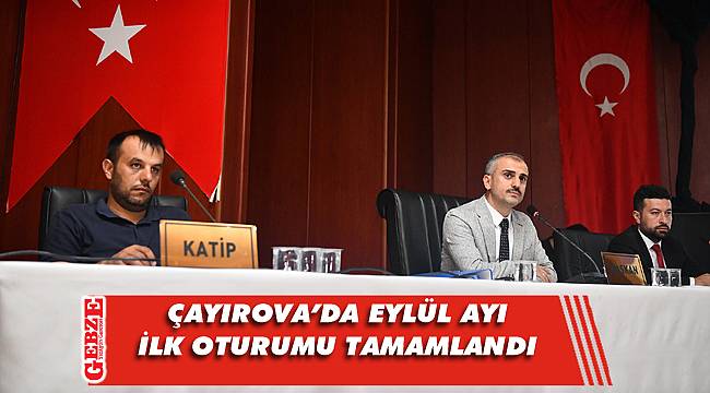 Çayırova'da Eylül ayı meclis toplantısı yapıldı