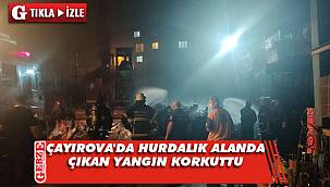 Çayırova'da hurdalık yangını