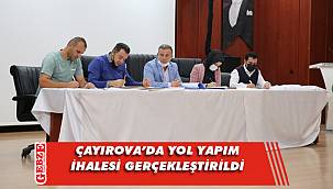 Çayırova’da yol yapım ihalesi yapıldı