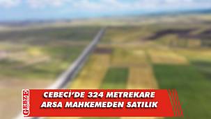 Cebeci’de 324 metrekare arsa mahkemeden satılık