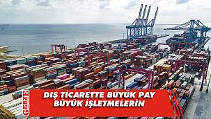 Dış ticarette büyük ölçekli işletmelerin üstünlüğü hakim