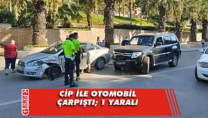 Gebze'de cip ile otomobil çarpıştı