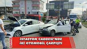 Gebze’de iki otomobil çarpıştı; 1 yaralı