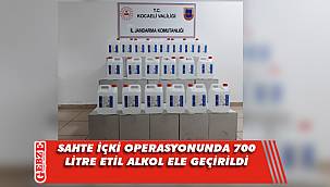 Gebze'de sahte içki operasyonu