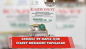 Gebze'nin genç hafızları için icazet merasimi