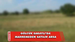Gölcük Saraylı’da mahkemeden satılık arsa