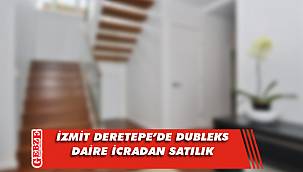 İzmit Deretepe’de dubleks daire icradan satılık
