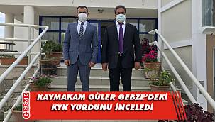 Kaymakam Güler, KYK yurdunu gezdi
