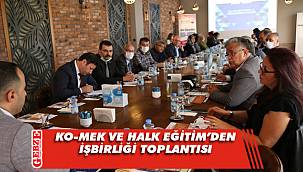 KO-MEK ve Halk Eğitim'den işbirliği toplantısı