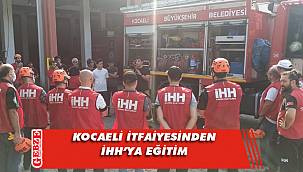 Kocaeli itfaiyesinden İHH’ya eğitim