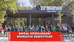 Kocaeli'nin güzelliklerini bisikletle keşfettiler