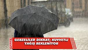 Kocaeli Valiliği'nden kuvvetli yağış uyarısı