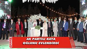 Recep Kaya'nın oğlu dünya evine girdi