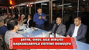 Şayir, okul aile birliği temsilcileriyle buluştu