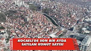 Son bir ayda satılan konut sayısı dikkat çekti