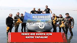 Temizlik gönüllüleri iş başında