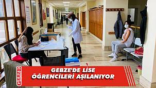 TEV İnanç Türkeş Özel Lisesi öğrencileri aşılandı