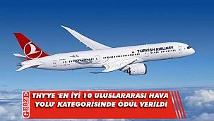 THY'ye 'En İyi 10 Uluslararası Hava Yolu' kategorisinde ödül verildi