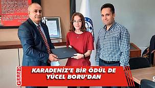 Yücel Borulu öğrenciye bir ödül daha