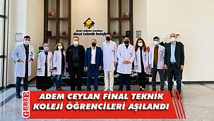 Adem Ceylan Final Teknik Koleji'nde aşı seferberliği