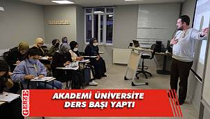 Akademi Üniversite'den öğrencilere tam destek