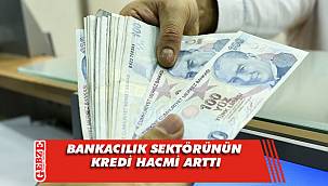 Bankacılık sektörünün kredi hacmi arttı