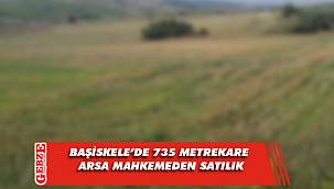 Başiskele’de 735 metrekare arsa mahkemeden satılık