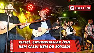 Bünyamin Çiftçi, festivalde sazı eline aldı