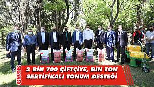 Büyükşehir'den çiftçiye tohum desteği