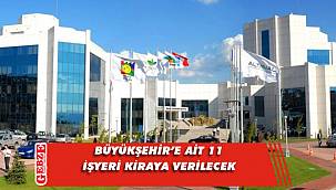 Büyükşehir’e ait 11 işyeri kiraya verilecek
